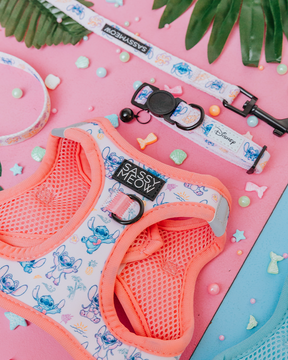 Cat Step-In Harness - Disney's Stitch Peach