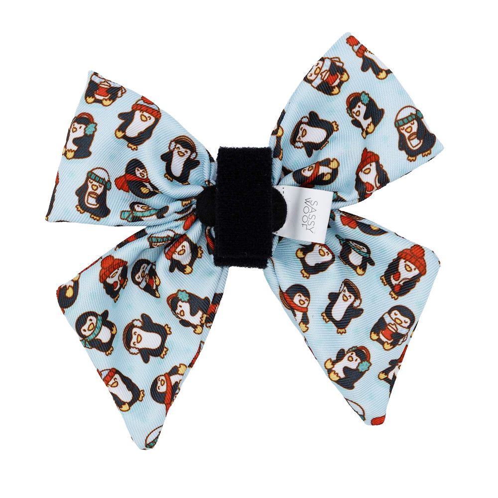 Dog Sailor Bow - Winter Waddleland