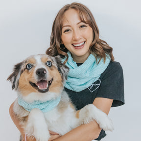 Bundle - Dog Infinity Scarf & Human Infinity Scarf