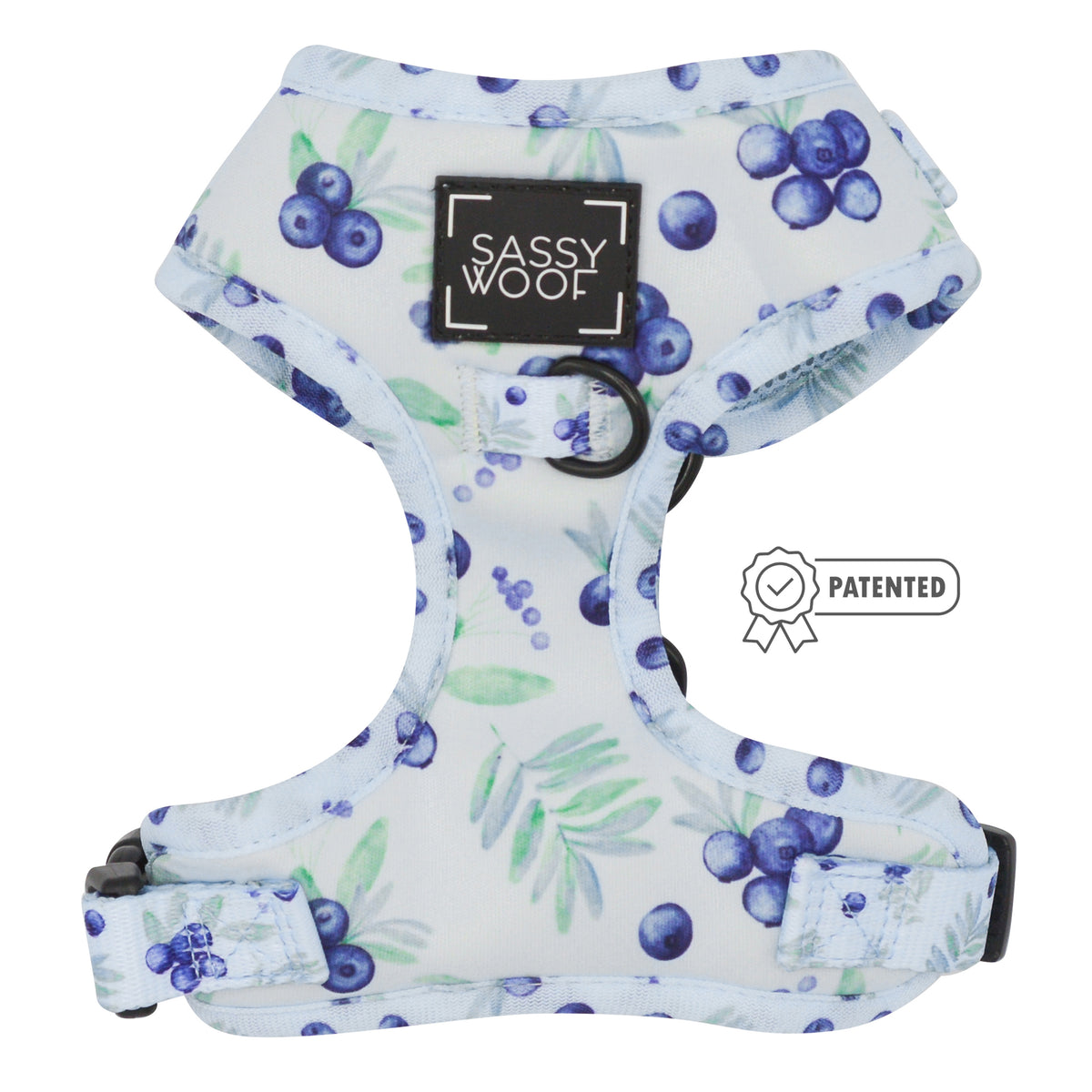 Sassyboo Sretsis ミントブルー オーストリッチ ケープ blueberries-dog-