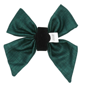 Dog Sailor Bow - Forest