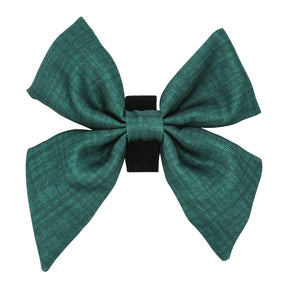 Dog Sailor Bow - Forest