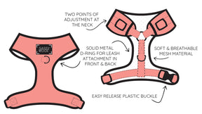 Dog Adjustable Harness - Love at Frost Bite