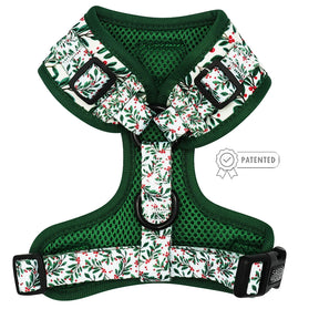 Dog Adjustable Harness - Under the Mistletoe