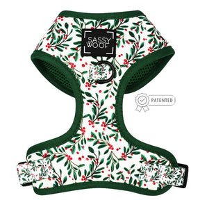Dog Adjustable Harness - Under the Mistletoe