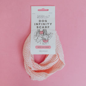 Dog Infinity Scarf - Pink