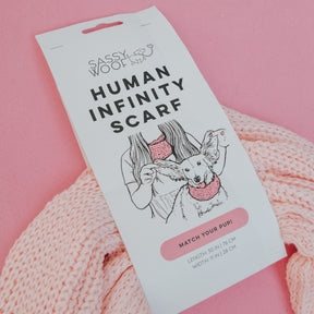 Human Infinity Scarf - Pink