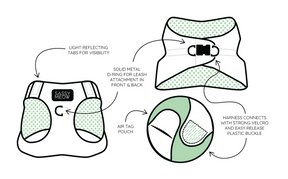 Cat Step-In Harness - Disney's Stitch Peach