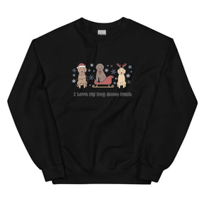 Sweatshirt - I Love My Dog Snow Much (Doodles)