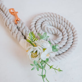 Dog Leash Flower Accessory