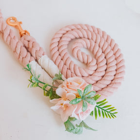 Dog Leash Flower Accessory