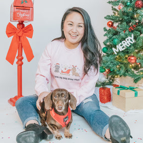 Sweatshirt - I Love My Dog Snow Much (Doxies)