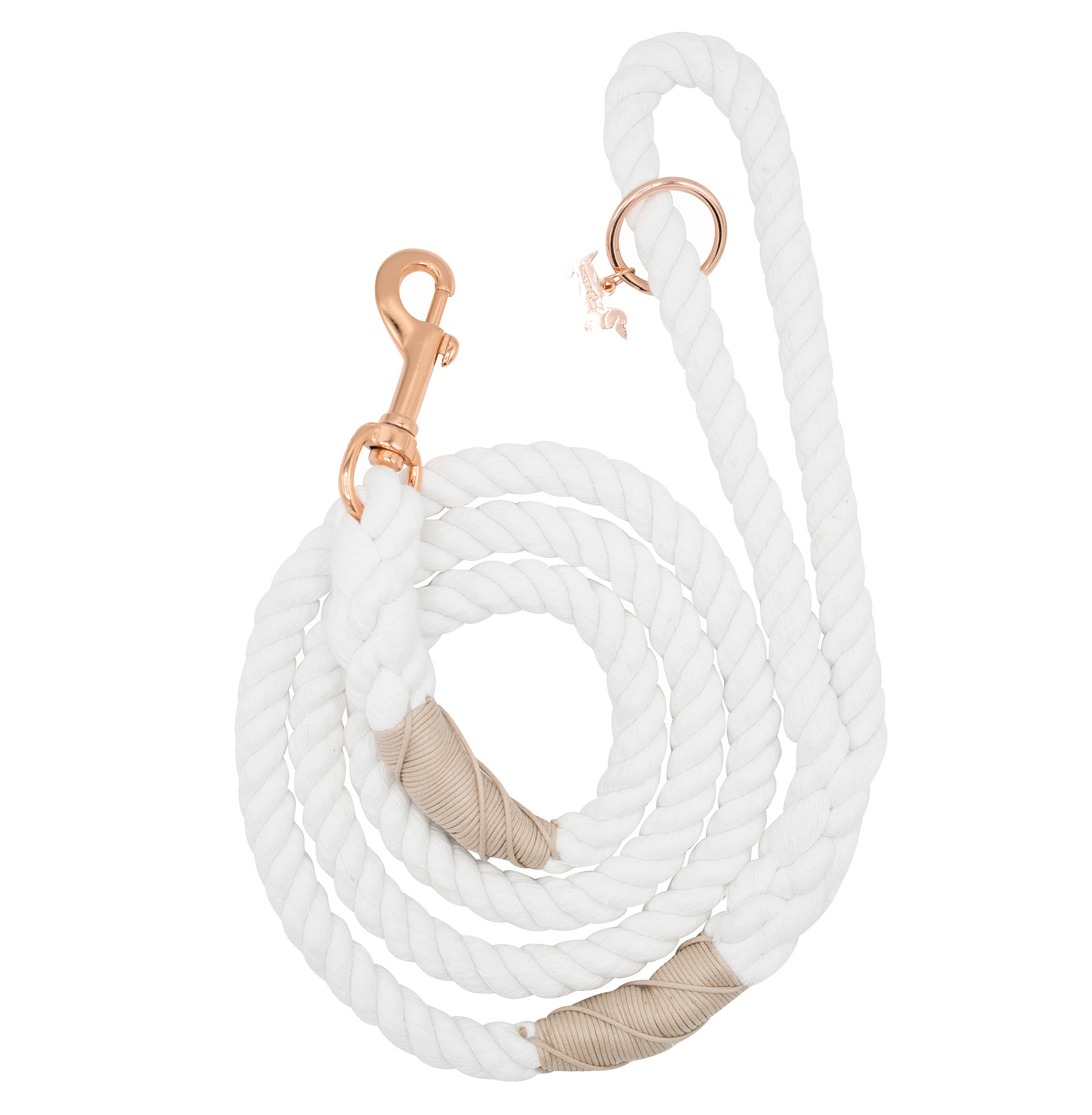 Trapper Rope Leash Dog Rope Leash - Dove | Sassy Woof Product