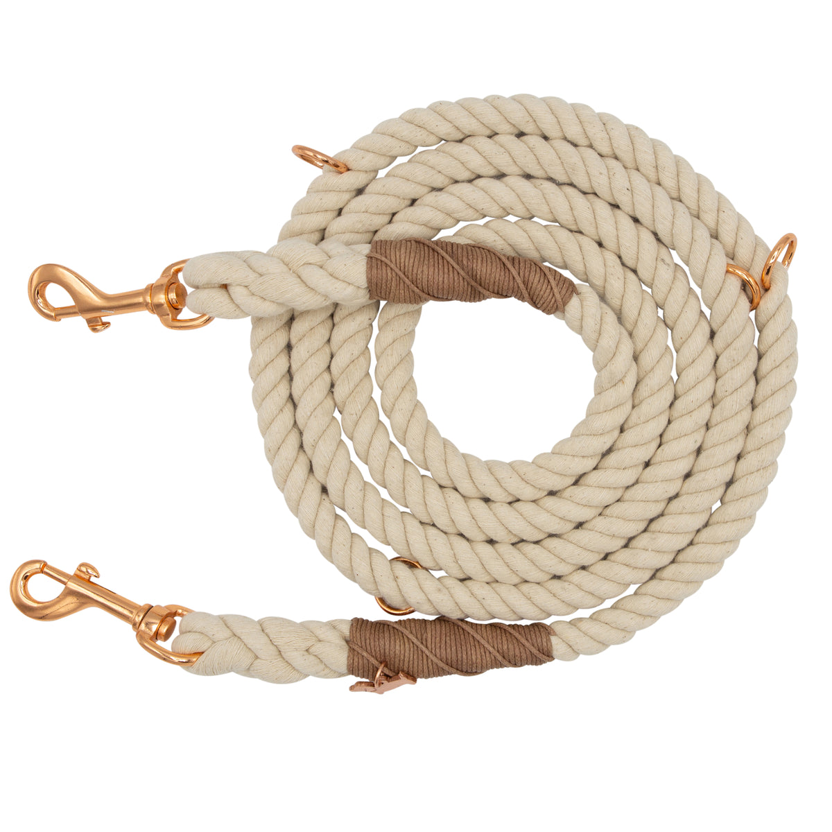 Hands Free Rope Leash - Natural