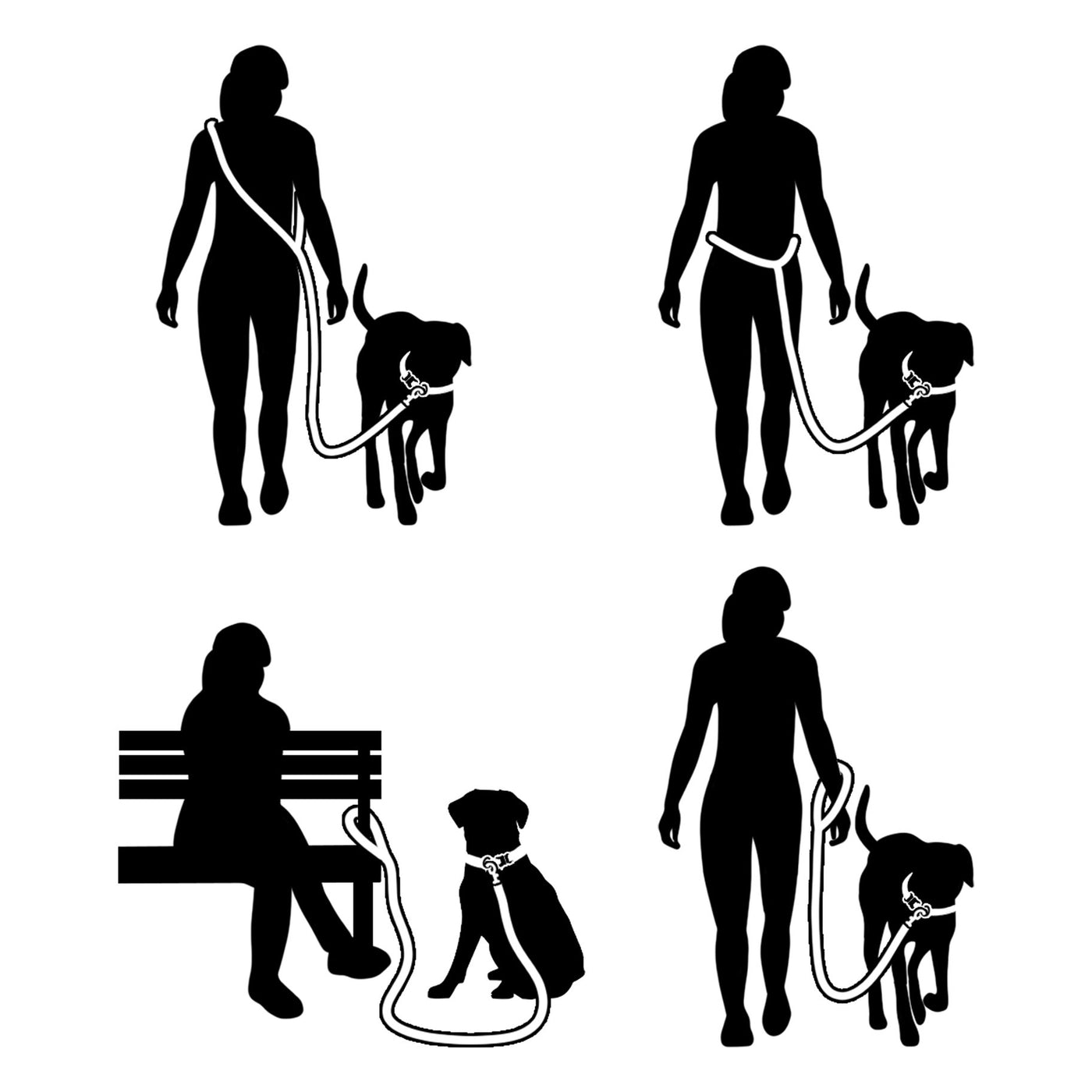 Hands Free Rope Leash Hunter Sassy Woof Product