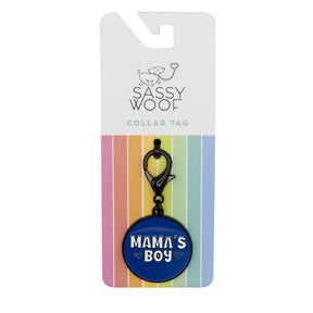 Dog Collar Tag - Mama's Boy
