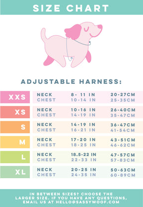 Dog Adjustable Harness - Sakura