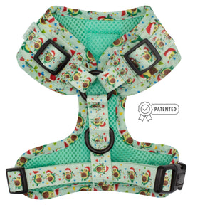 Dog Adjustable Harness - Jingle Bell Guac