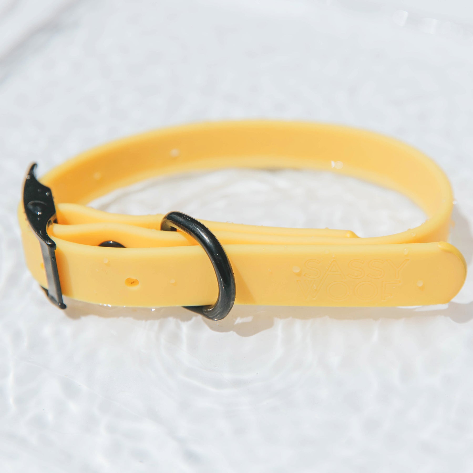 Dog Waterproof Collar - Yellow