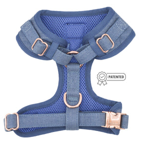 Dog Adjustable Harness - Denim