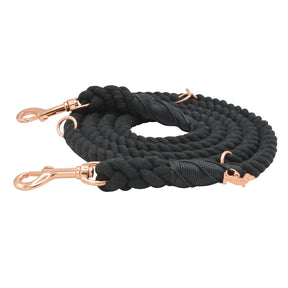 Hands Free Rope Leash - Noir