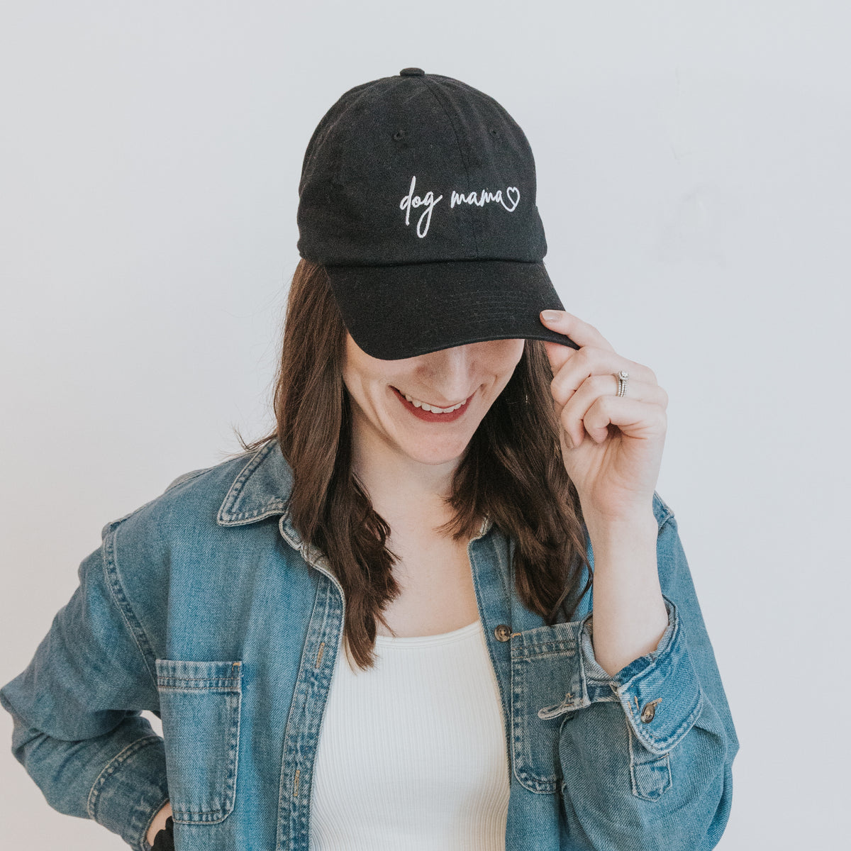 Dog Mama Hat - Black