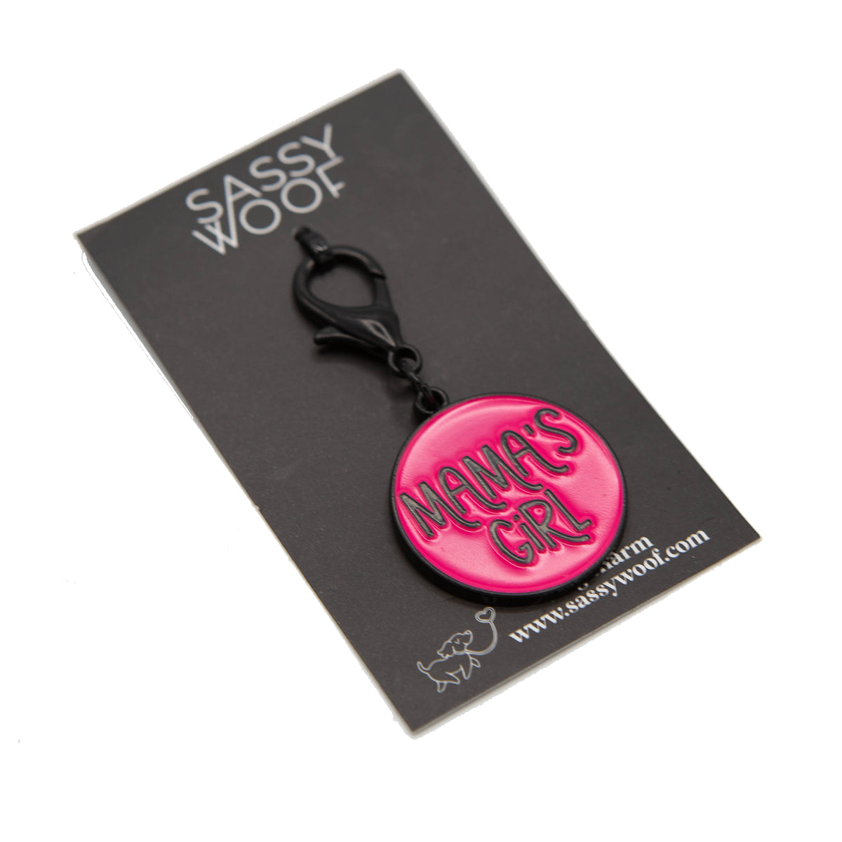 Dog Collar Tag - Neon Mama's Girl