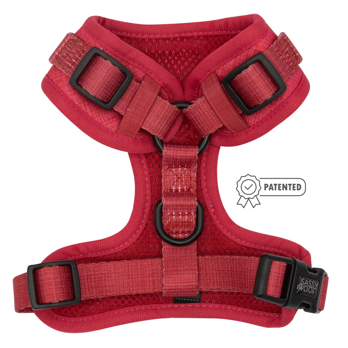 Dog Adjustable Harness - Merlot