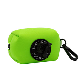 Dog Waste Bag Holder - Neon Green