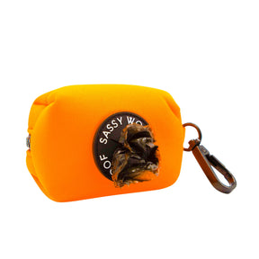 Dog Waste Bag Holder - Neon Orange