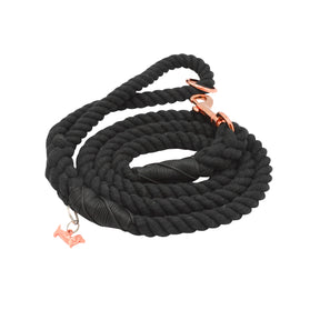 Dog Rope Leash - Noir