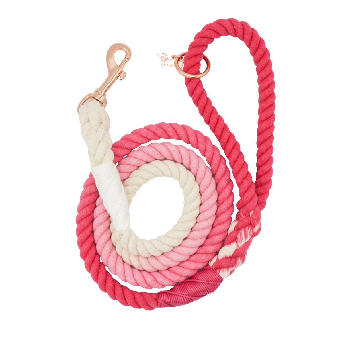 Dog Rope Leash - Ombre Pink | Sassy Woof Product