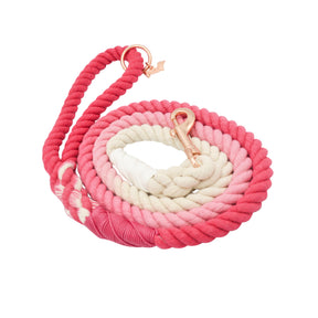 Dog Rope Leash - Ombre Pink