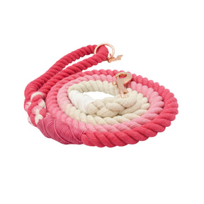 Dog Rope Leash - Ombre Pink