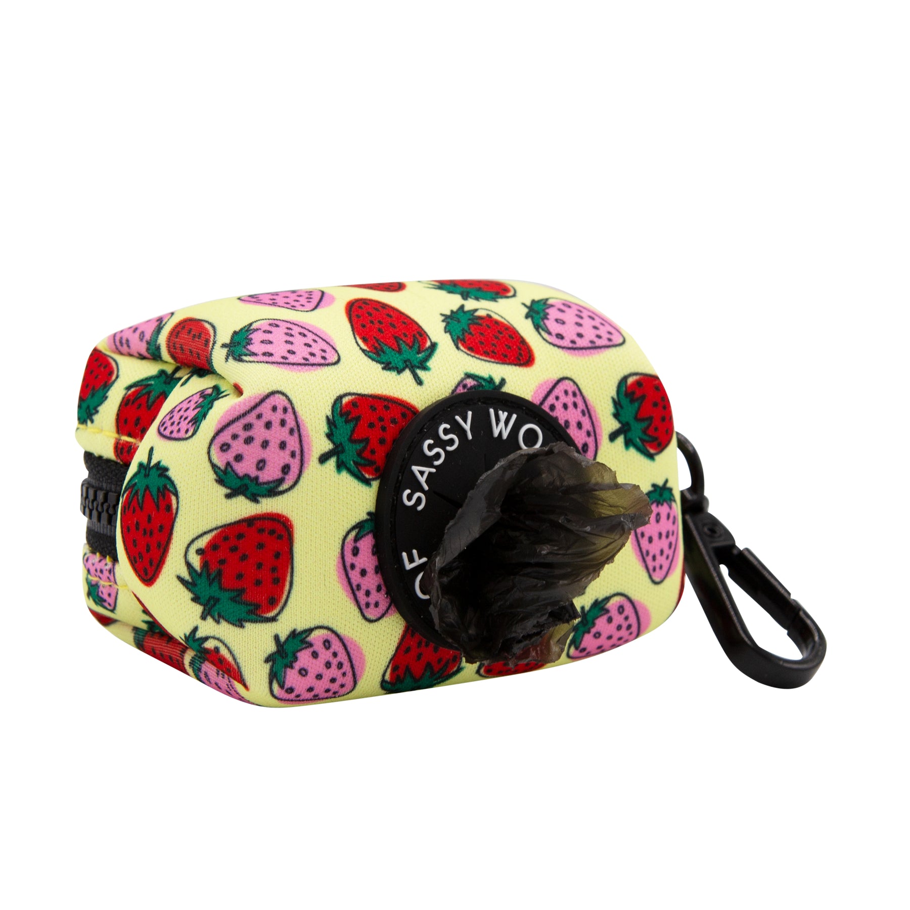 Dog Waste Bag Holder - Strawberry Fields Furever