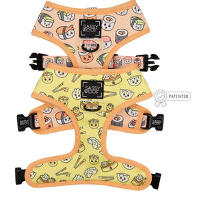 Dog Reversible Harness - All Sass & Dim Sum