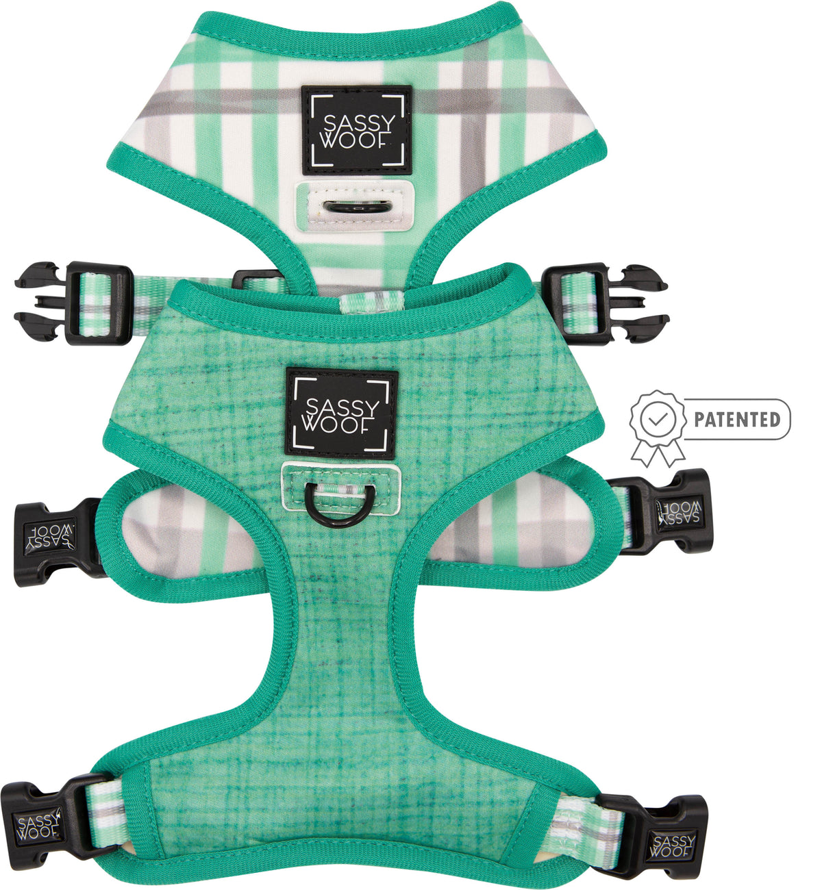 Dog Reversible Harness - Wag Your Teal