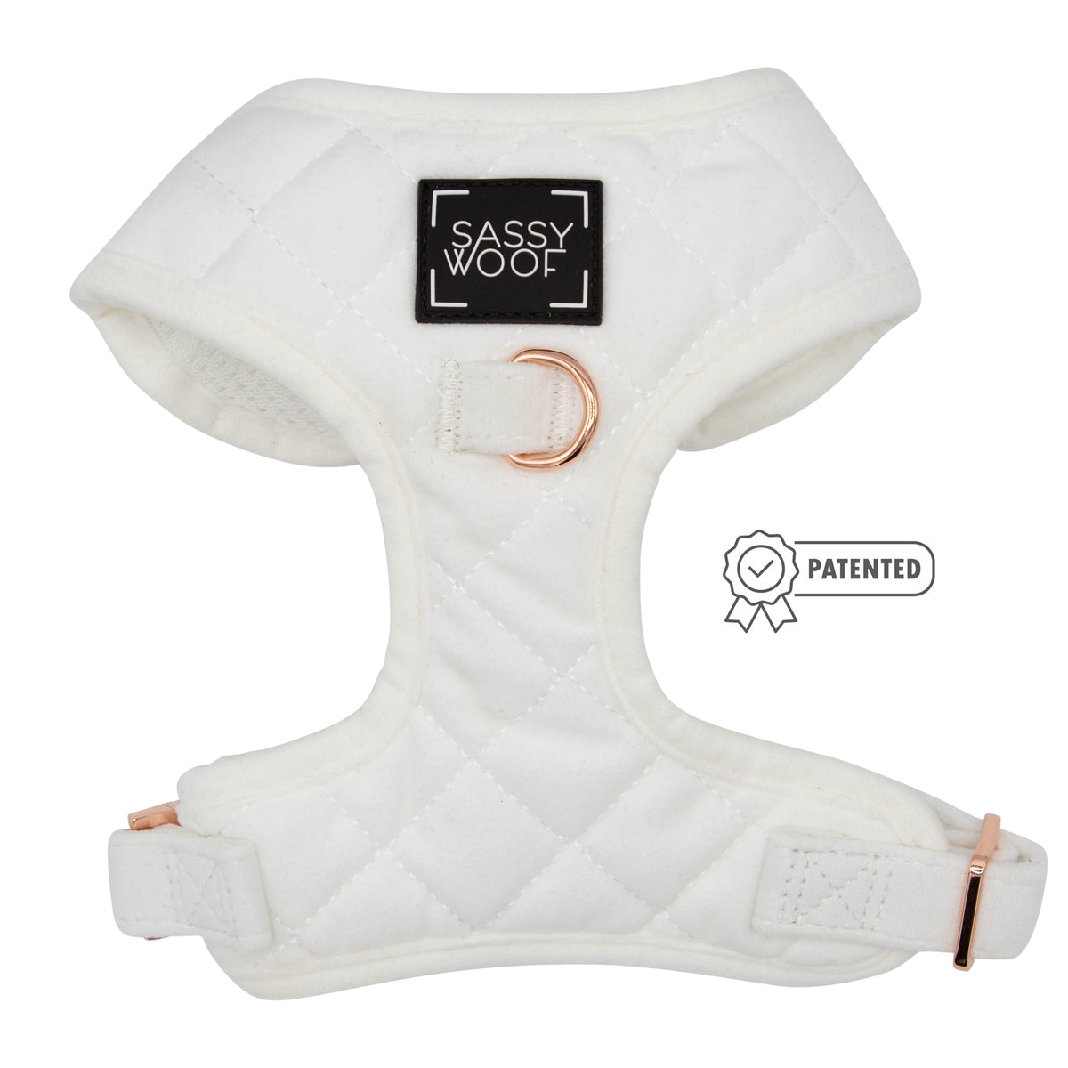 Dog Adjustable Harness - I Do, Too (White)