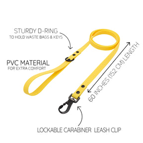 Dog Waterproof Leash - Yellow